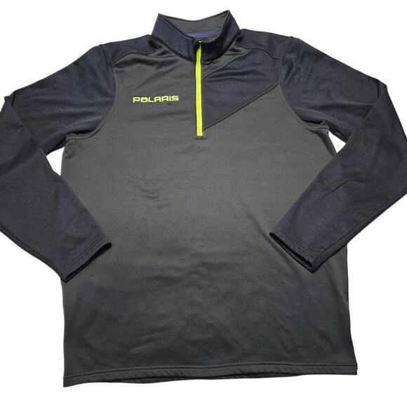 Polaris Logo Men's Tech Quarter-Zip Bundle Grey/Blue Under Armour Size Medium - Picture 2 of 11